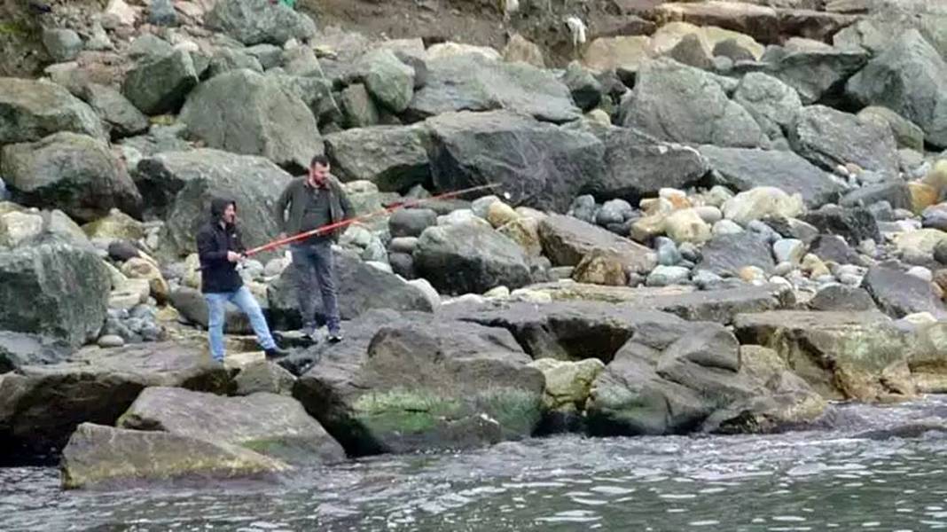 Denize iki ton levrek dağıldığını duyanlar oraya koştu! Üç saatlik yoldan gelip olta salladılar 8